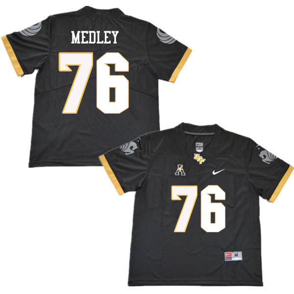 Men #76 Adrian Medley UCF Knights College Football Jerseys Sale-Black - Click Image to Close